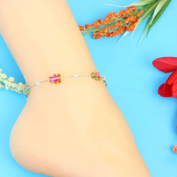 Elegant Handmade Anklet – Perfect for Women & Girls | Ideal Gift Option, DYC150 - Picture 2 of 8